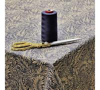 Jolee Fabrics William Morris Cotton Fabric Tablecloth | Round Table Cloth 135cm Diameter | Patterned Floral Table Cover For Dining, Kitchen & Coffee Tables (Larkspur Navy)