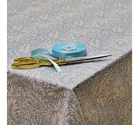 Jolee Fabrics William Morris Cotton Fabric Tablecloth | Square Table Cloth 135cm x 135cm | Patterned Floral Table Cover For Dining, Kitchen & Coffee Tables (Larkspur Azure)