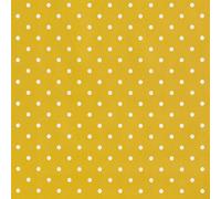 Jolee Fabrics Wipe Clean Oilcloth PVC Tablecloth - Dotty Mustard Oil Cloth - Rectangle, Round or Square - Wipeable, Waterproof and Splash Proof (132cm x 190cm Rectangle)