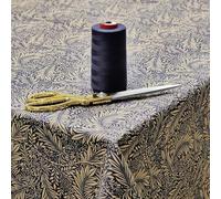 Jolee Tablecloths William Morris Larkspur Navy 100% Cotton Lightweight Fabric Tablecloth, Square, 134 CM, Washable, for Kitchen and Dining Room