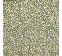 Jolee Tablecloths William Morris Willow Bough Grey 100% Cotton Lightweight Fabric Tablecloth, Rectangular, 150 CM, Decorative and Washable Dining Table Cover