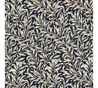 Jolee Tablecloths William Morris Willow Bough Navy Blue 100% Cotton Lightweight Fabric Tablecloth, Round, 134 CM, Decorative Washable Dining Table Cover