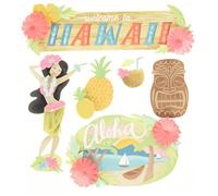 Jolees Boutique Dimensional Stickers-Hawaii, Other, Multicoloured, 10x15.01x0.43 cm