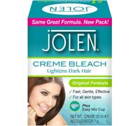 Jolen Creme Bleach Original - Gentle, No-Drip Bleach for Face, Eyebrows & Body with Mixing Cup