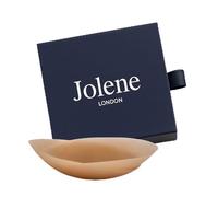 Jolene LONDON Reusable Silicone Nipple Covers - Invisible Ultra-Thin Adhesive Nipple Pasties for Women - Sweat-Resistant Breast Petals for Weddings and Everyday Wear - 4 Skin Tone Shades (Caramel)