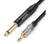 JOLGOO 1/4" TS to 3.5 mm TRS Mono Interconnect Cable, 1/8 Inch TRS to Mono 1/4 Inch TS Patch Cable, 2 Meters