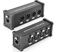 JOLGOO 4 Channel 3 Pin Multi Network XLR Cable Breakout, 3 Pin XLR to RJ45, for Live Stage, Home Studio Recording, XLR, AES, DMX Channels Over RJ45 Cat5/Cat6 Ethernet Cable