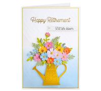 Joli Coon 3D retirement card - Premium retirement card SIGNATURE with FinePaper envelope and golden seal sticker - 17 x 11,5 cm