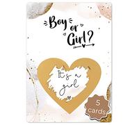 Joli Coon 5 Gender reveal scratch cards - It's a girl - Gender reveal ideas - Gender reveal games
