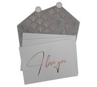 Joli Coon 5 postcards of your choice with envelopes and wax seals | 350gsm textured designer paper, rose-gold foil finish, space for handwritten messages, premium stationery