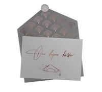 Joli Coon One degree hotter card with premium envelope and wax seal