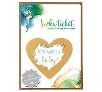 Joli Coon Pregnancy announcement scratch card - We're having a baby with envelope - Baby announcement baby