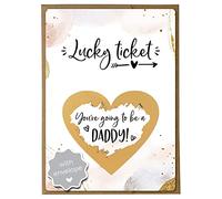 Joli Coon Pregnancy announcement scratch card - You are going to be a daddy with envelope - Baby announcement daddy