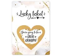 Joli Coon Pregnancy announcement scratch card - You are going to be a great grandpa - Baby announcement great grandpa