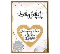 Joli Coon Pregnancy announcement scratch card - You are going to be a great grandpa with envelope - Baby announcement great grandpa