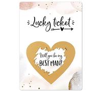 Joli Coon Will you be my best man scratch card - Golden Glamour - Best man proposal