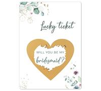 Joli Coon Will you be my bridesmaid scratch card - Bridesmaid proposal card