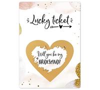 Joli Coon Will you be my bridesmaid scratch card - Bridesmaid proposal card