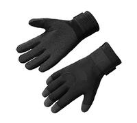JOLIANE 5MM Diving Gloves For Underwater Non-Slip Wear Resistant Adjustable Black Keep Warm Stab Resistant Gloves(M)