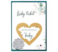 Jolicoon 5 Pregnancy announcement scratch cards - We're having a baby with envelopes - Baby announcement baby