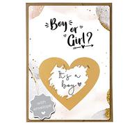 Jolicoon Gender reveal scratch off cards - It's a boy - Gender reveal ideas - Gender reveal Boy with envelope