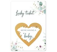 Jolicoon Pregnancy announcement scratch card - We're having a baby - Baby announcement baby