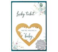 Jolicoon Pregnancy announcement scratch card - We're having a baby with envelope - Baby announcement baby