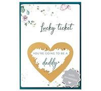 Jolicoon Pregnancy announcement scratch card - You are going to be a daddy with envelope - Baby announcement daddy