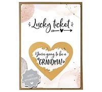 Jolicoon Pregnancy announcement scratch card - You are going to be a grandma with envelope - Baby announcement grandma
