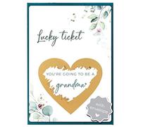Jolicoon Pregnancy announcement scratch card - You are going to be a grandma with envelope - Baby announcement grandma