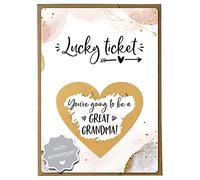 Jolicoon Pregnancy announcement scratch card - You are going to be a great grandma with envelope - Baby announcement great grandma