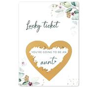 Jolicoon Pregnancy announcement scratch card - You are going to be an aunt - Baby announcement aunt