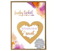 Jolicoon Pregnancy announcement scratch card - You are going to be an aunt with envelope - Baby announcement aunt