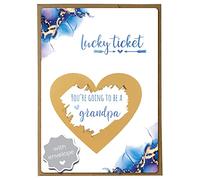Jolicoon Pregnancy announcement scratch card - You are going to be grandpa with envelope - Baby announcement grandpa