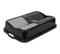 Jolie Max Double Rubbish Waste Bin Lid. Butterfly Replacement Lids. Only Lid. (Black & Grey)