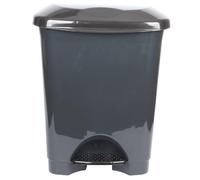 Jolie Max Large Pedal Bin with Inner Bucket. (50L) Kitchen Foot Operate Pedal Waste Bin. Recycling Dustbin. (Silver & Black Lid)