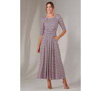 Jolie Moi Enya 3/4 Sleeve Jersey Midaxi Dress In Dusty Pink Dusty Pink 16