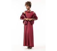 Jolie Moi Faux Fur Wrap Cover Up In Dark Red Dark Red