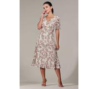 Jolie Moi Petite Chiffon Pleated Midaxi Dress Multi 6