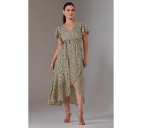 Jolie Moi Petite High Low Midaxi Dress In Beige Beige 6