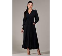 Jolie Moi Petite Long Sleeve Soft Silky Jersey Max In Black Black 12