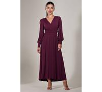 Jolie Moi Petite Long Sleeve Soft Silky Jersey Max In Burgundy Burgundy 8