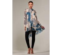 Jolie Moi Women's Dipped Hem Shirt Midi Dress in Teal | Size: 18