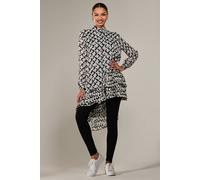 Jolie Moi Women's Dipped Hem Shirt Midi Dress | Size: 14