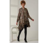 Jolie Moi Women's Metallic Dot Asymmetric Hem Shirt | Size: 8 Jolie Moi Multicolor 8