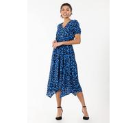 Jolie Moi Women's Nana Hanky Hem Dress in Blue | Size: 12 Jolie Moi Blue 12