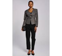 Jolie Moi Women's Structured Asymmetrical Tailored Blazer in Grey | Size: 8