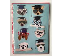 Jolie Papier 3D Clever Dogs Graduation Card