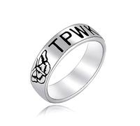 Joliernelle Stainless Steel HS Matilda Ring | TPWK Butterfly Ring | Harrys Home Inspired Jewelry for Fan, Stainless Steel, No Gemstone
