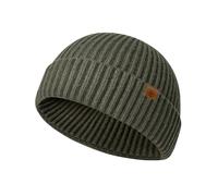 Joligiao Knit Trawler Beanie Hat for Men Stretchy Soft Fisherman Beanie Cap Cuffed Warm Winter Hat for Fishing Hiking Running Unisex(Dark Green)